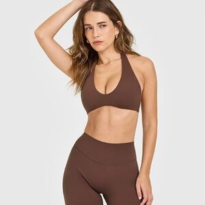Softmotion Minimal Neck Bralette in Espresso Brown - Medium NWT